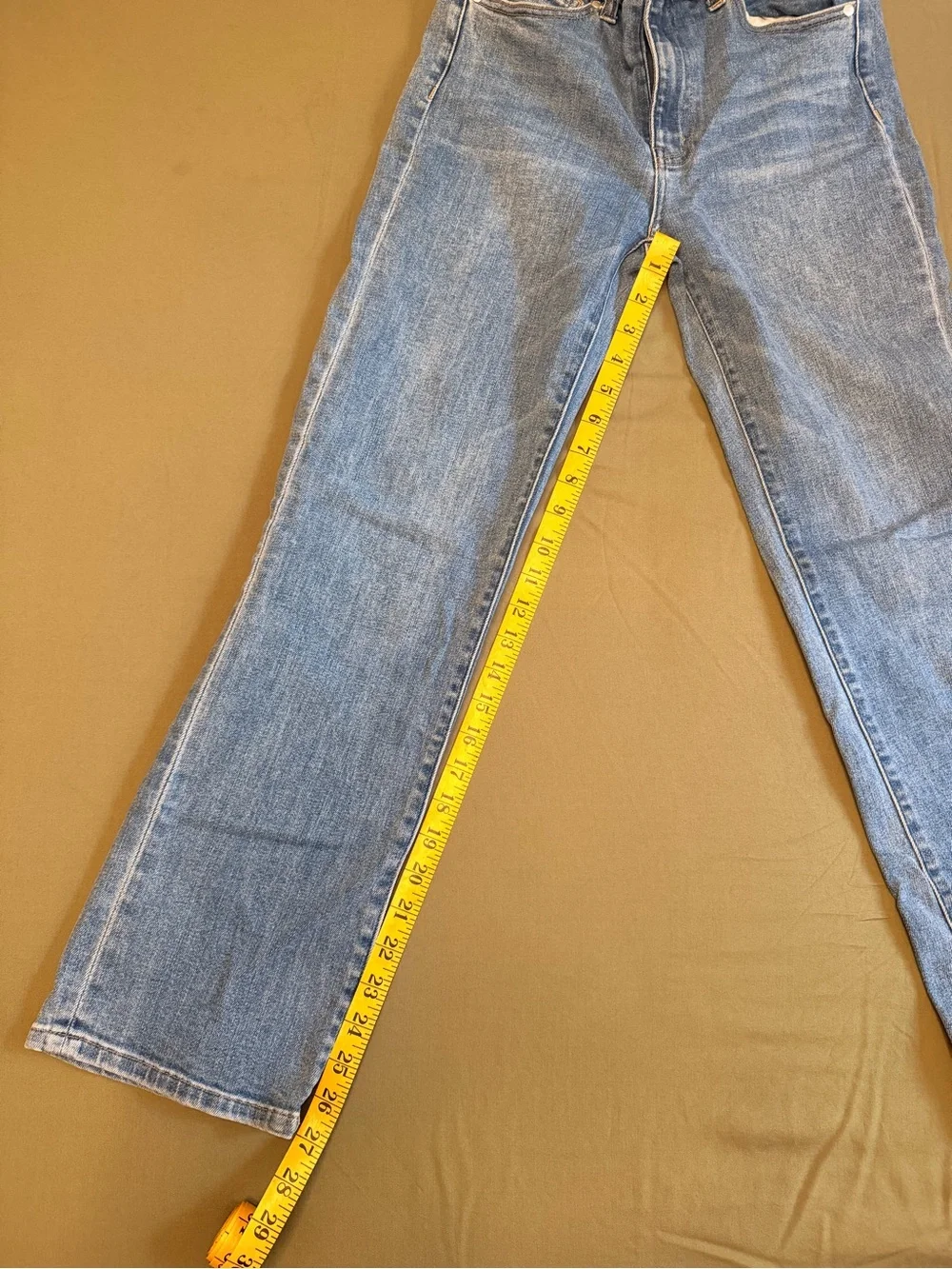 Quince Light Blue Women's Straight Leg Jeans